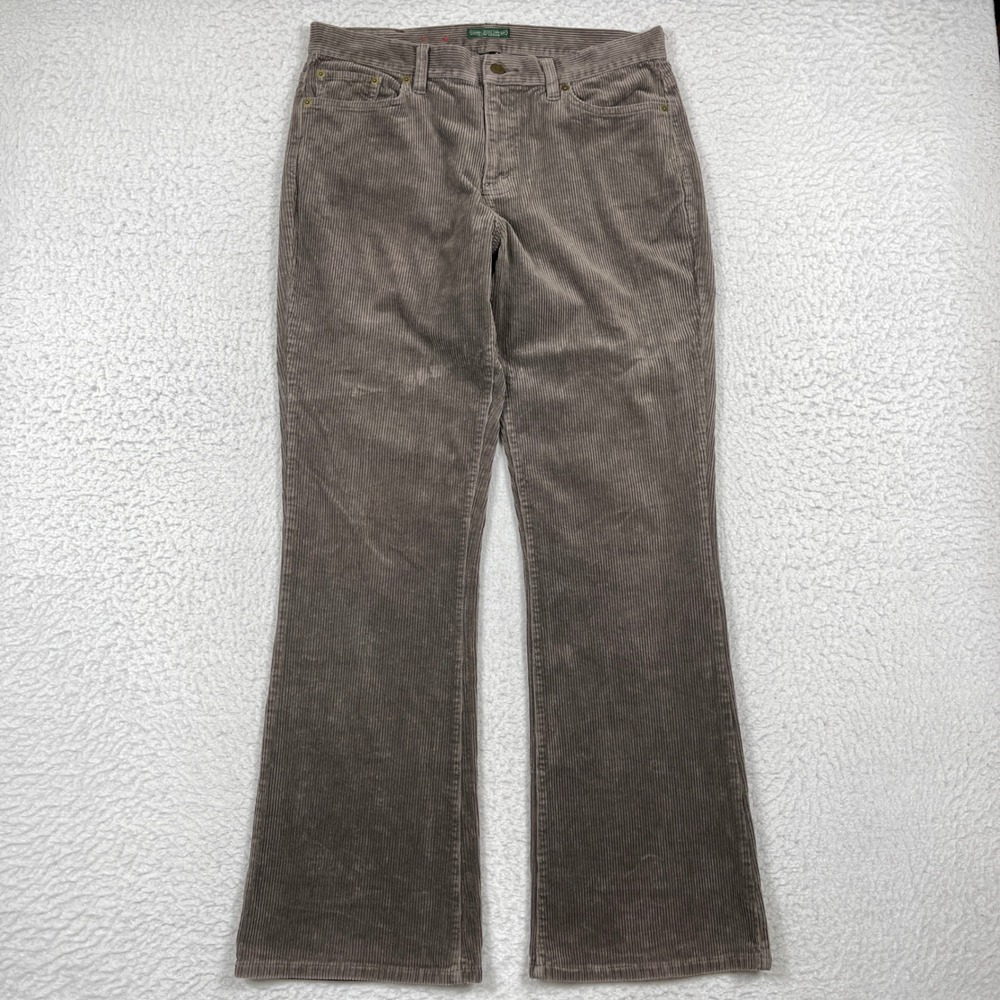Lauren Ralph Lauren Pants Womens 10 Brown Classic Bootcut Corduroy Preppy Fall